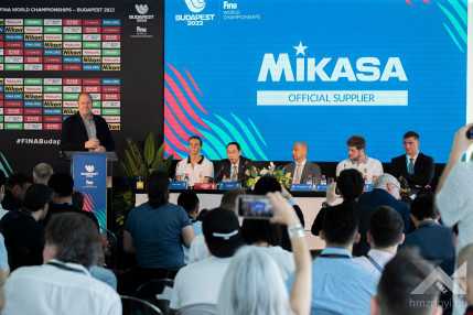 FINA 2022 vizes világbajnokság nemzetközi sajtótájékoztató KLAC3664