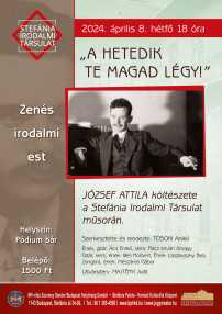 Irodalmi est József Attila plakát
