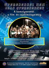 MH Központi Zenekar rajzfilmslágerek hangverseny plakát